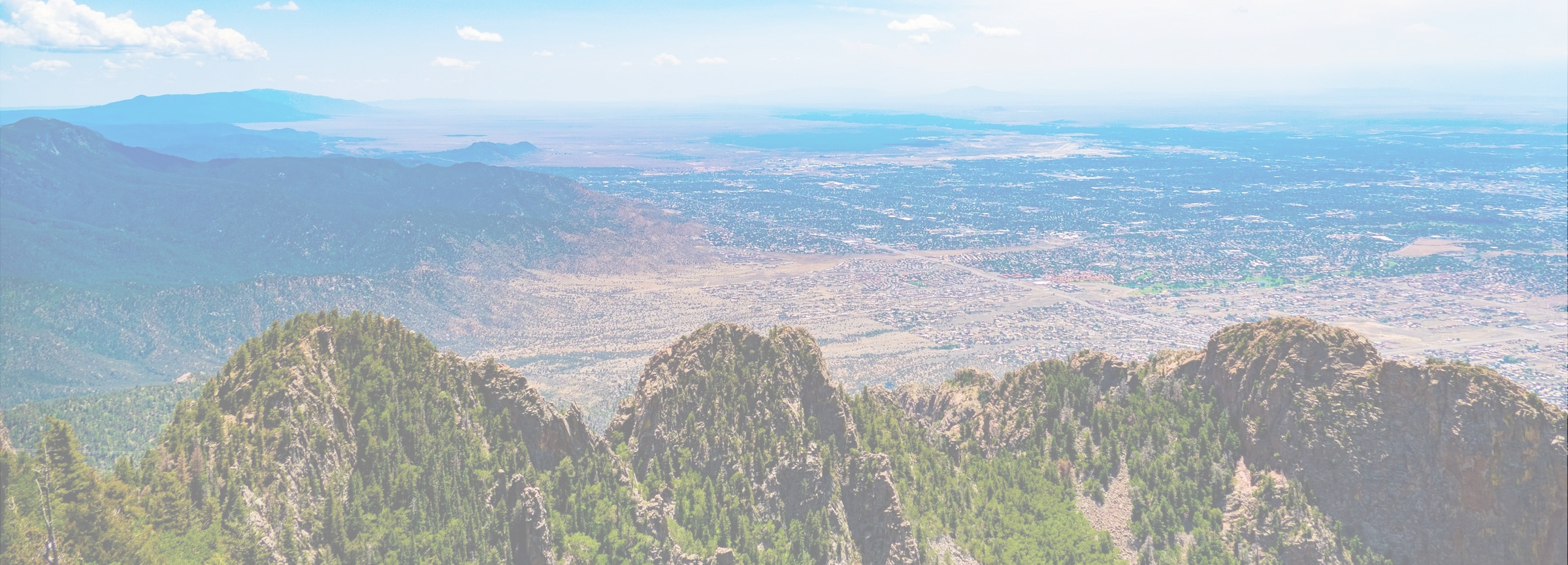 Mountain overlook in New Mexico