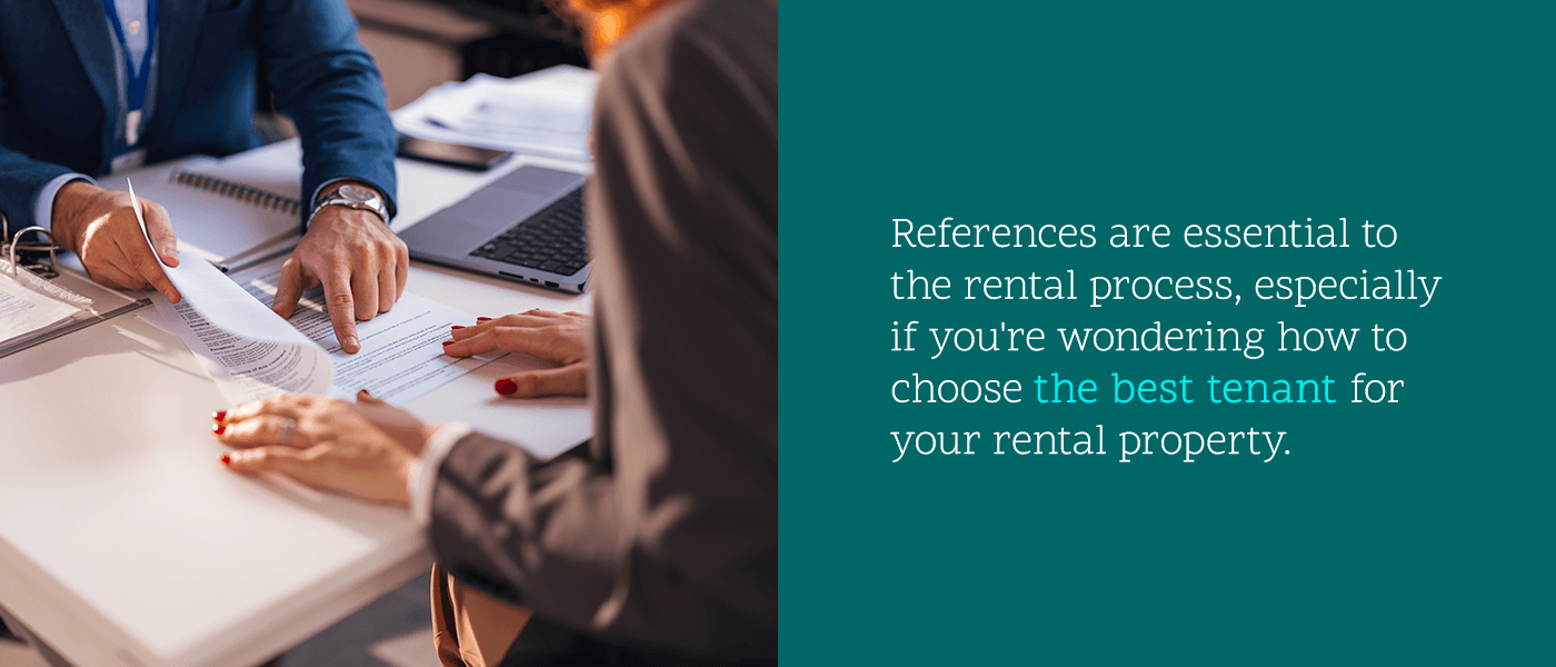 references for rental properties importance
